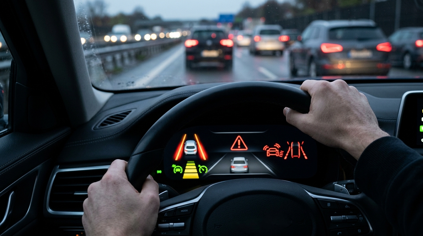 Sistemas ADAS activos antes de un accidente de tránsito